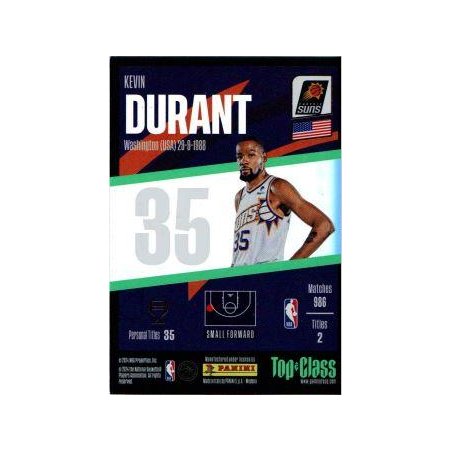 2023-24 PANINI NBA Top Class - #198 - Kevin Durant - Phoenix Suns - Winner